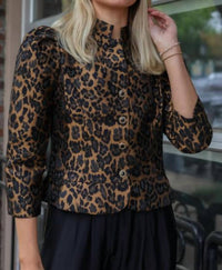 Jade - Stand Collar Cropped Jacket