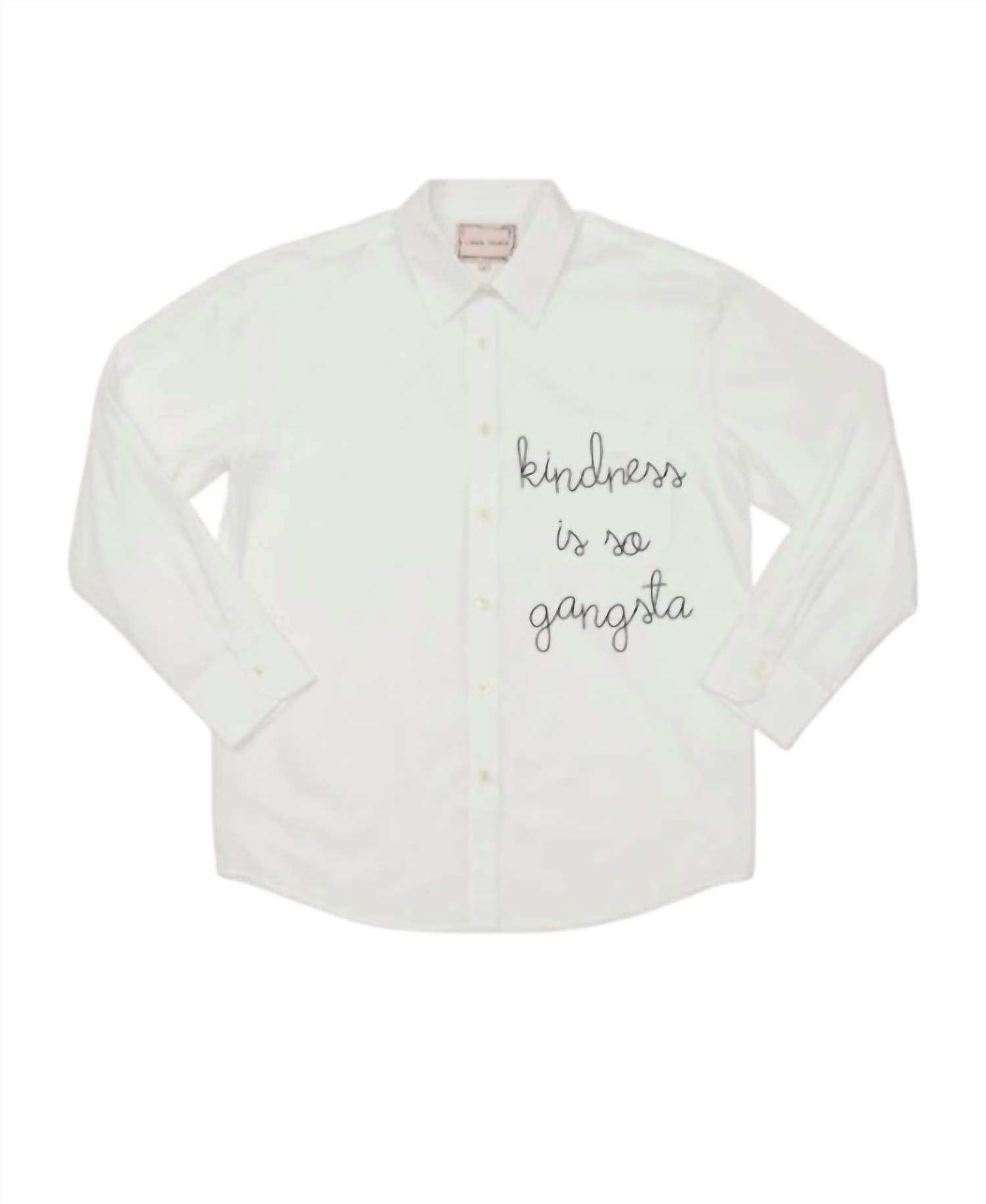 Lingua Franca - Women's Oversized Button Down Shirt