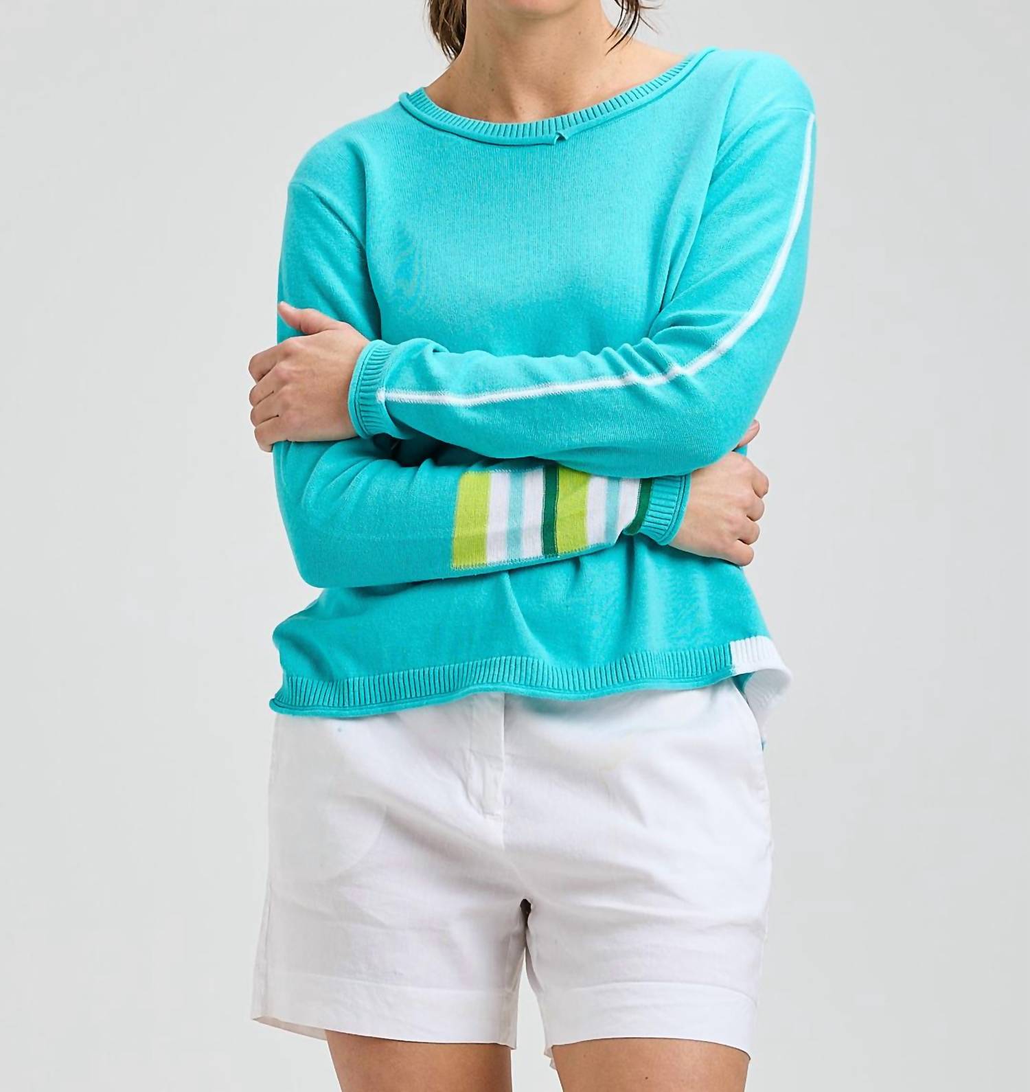 Zaket & Plover - Roll Trim Long Sleeve Sweater