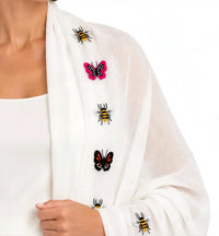 Jodi Rose - Butterfly And Bee Garden Shawl