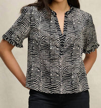 Velvet By Graham & Spencer - Autumn Fern Print Freeda Top