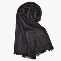 V. FRAAS Women's Metallic Wrap in black - women's scarf
