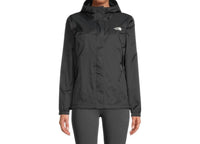 THE NORTH FACE Antora Shell Fleece Lined Hooded Rain Jacket in black - women's jacket - detail view