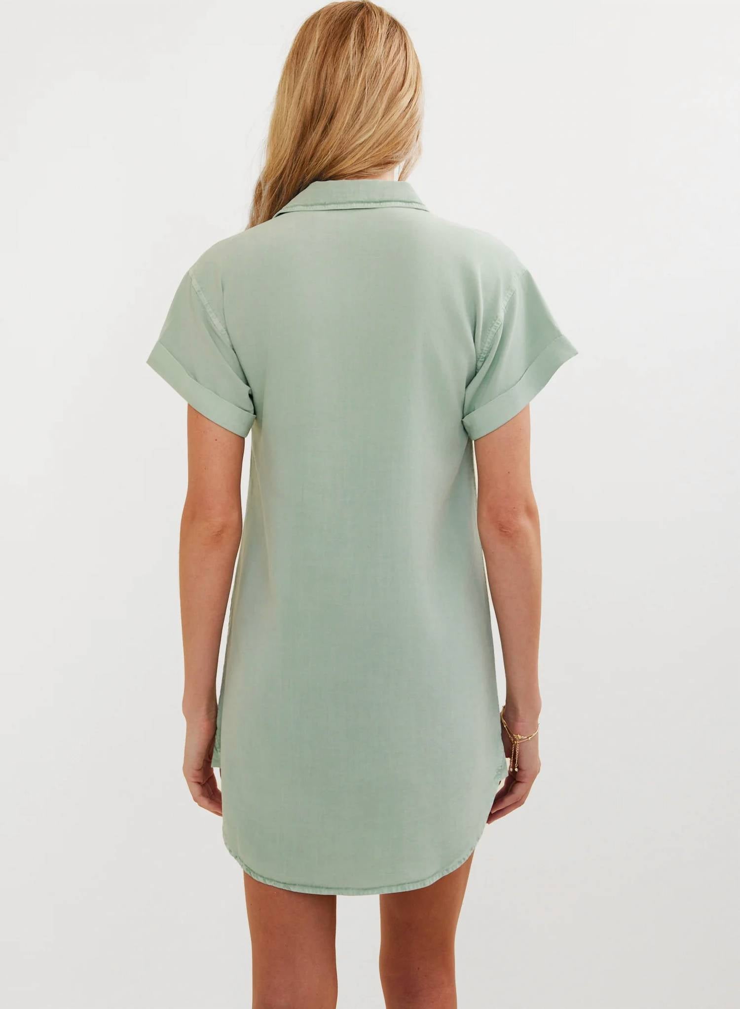Bella Dahl - Roll Sleeve Pocket Shirt Dress