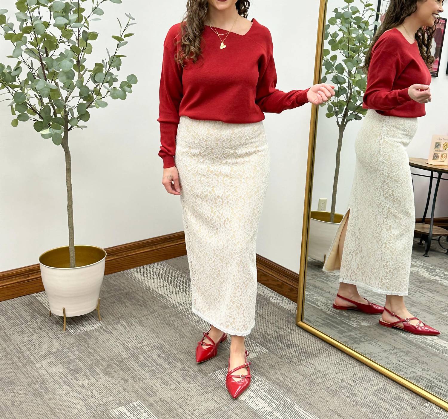 Gilli - Remi Lace Midi Skirt