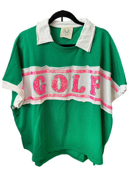 Fantastic Fawn - WOMEN'S COLOR BLOCK GOLF TOP