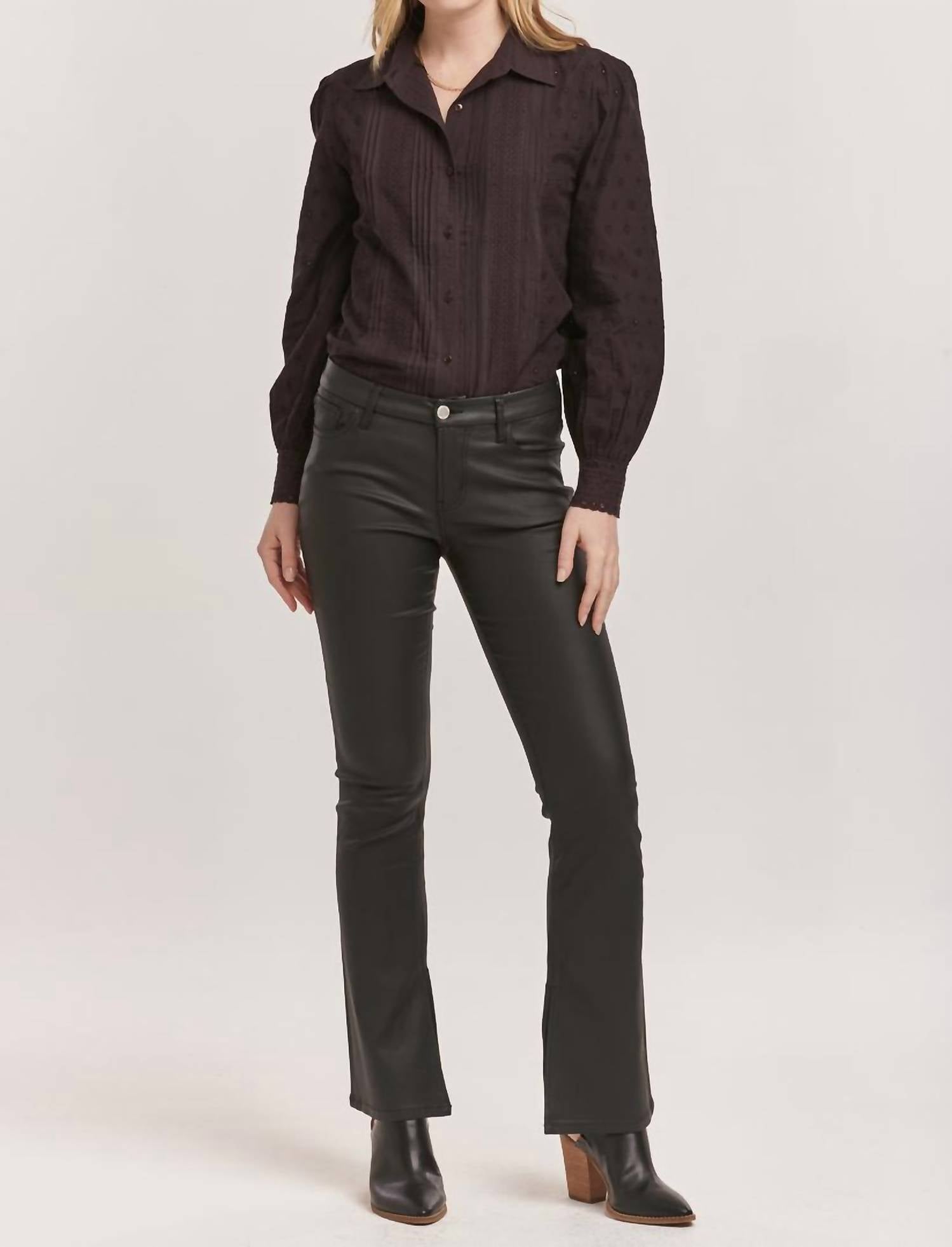 Dear John Denim - Jaxtyn Mid Rise Bootcut Coated Pants