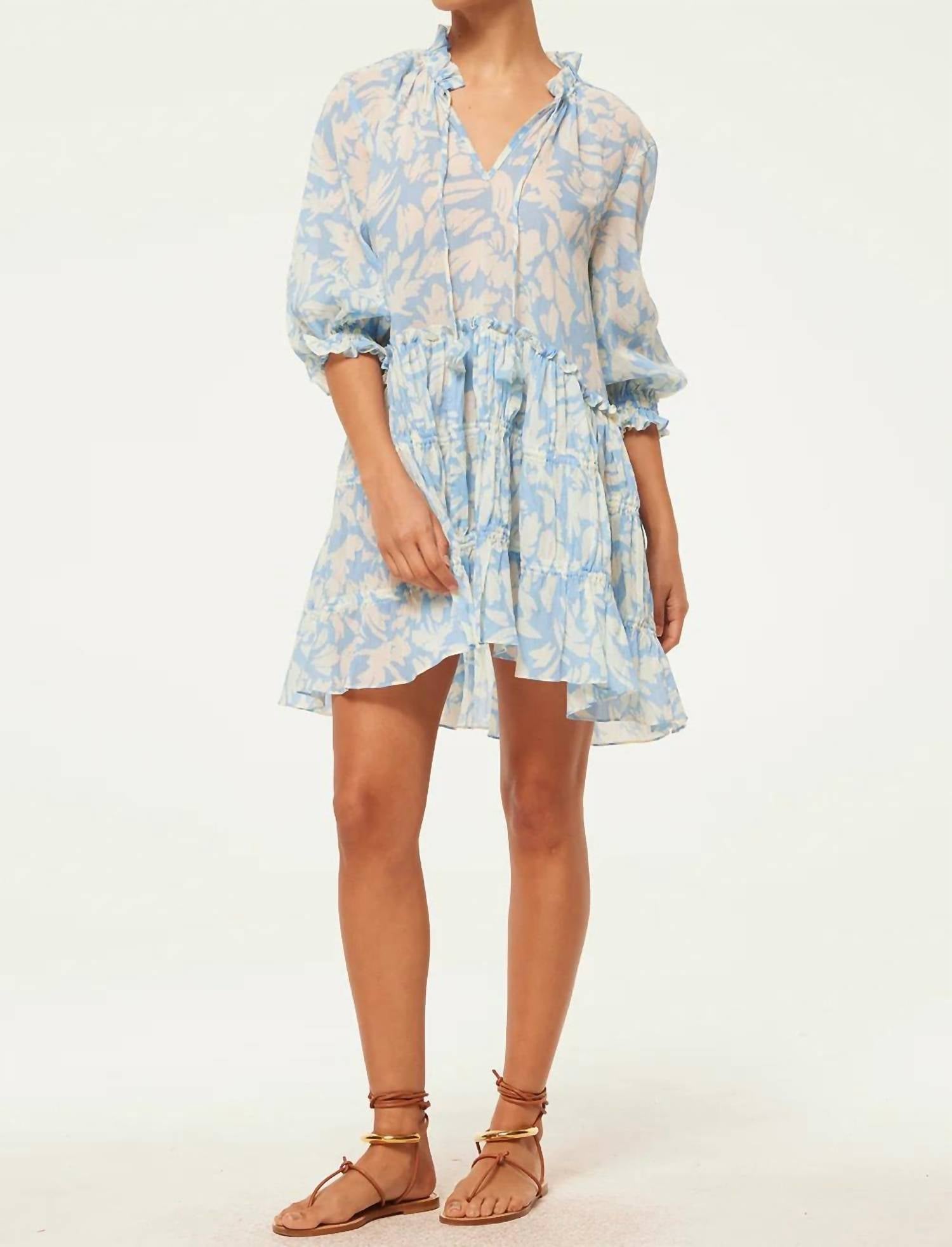 Misa Los Angeles Nita Dress in patmos sky - women's dress