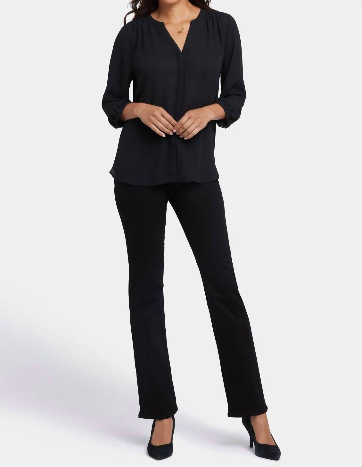 Nydj - Solid Pintuck Blouse