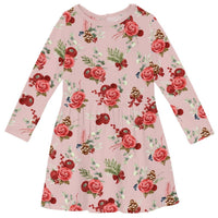 Kickee - Kid's Long Sleeve Twirl Dress With Pockets