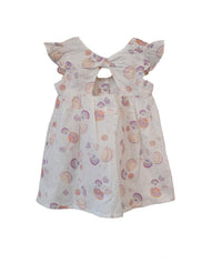 Carrement Beau - Girls Percale Seashell Print Dress