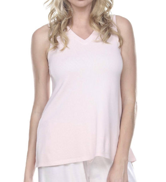 Cindy Rib V-Neck Swing Tank