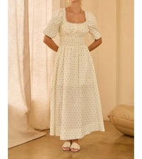 Skies Are Blue - Dotted Maxi Dress
