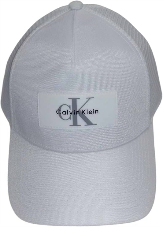 Calvin Klein - Men's Logo Sili Patch Ball Mesh Back Trucker Cap