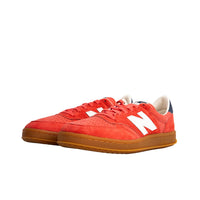 New Balance Men's T500 Sneakers in red blue - men's sneaker - detail view