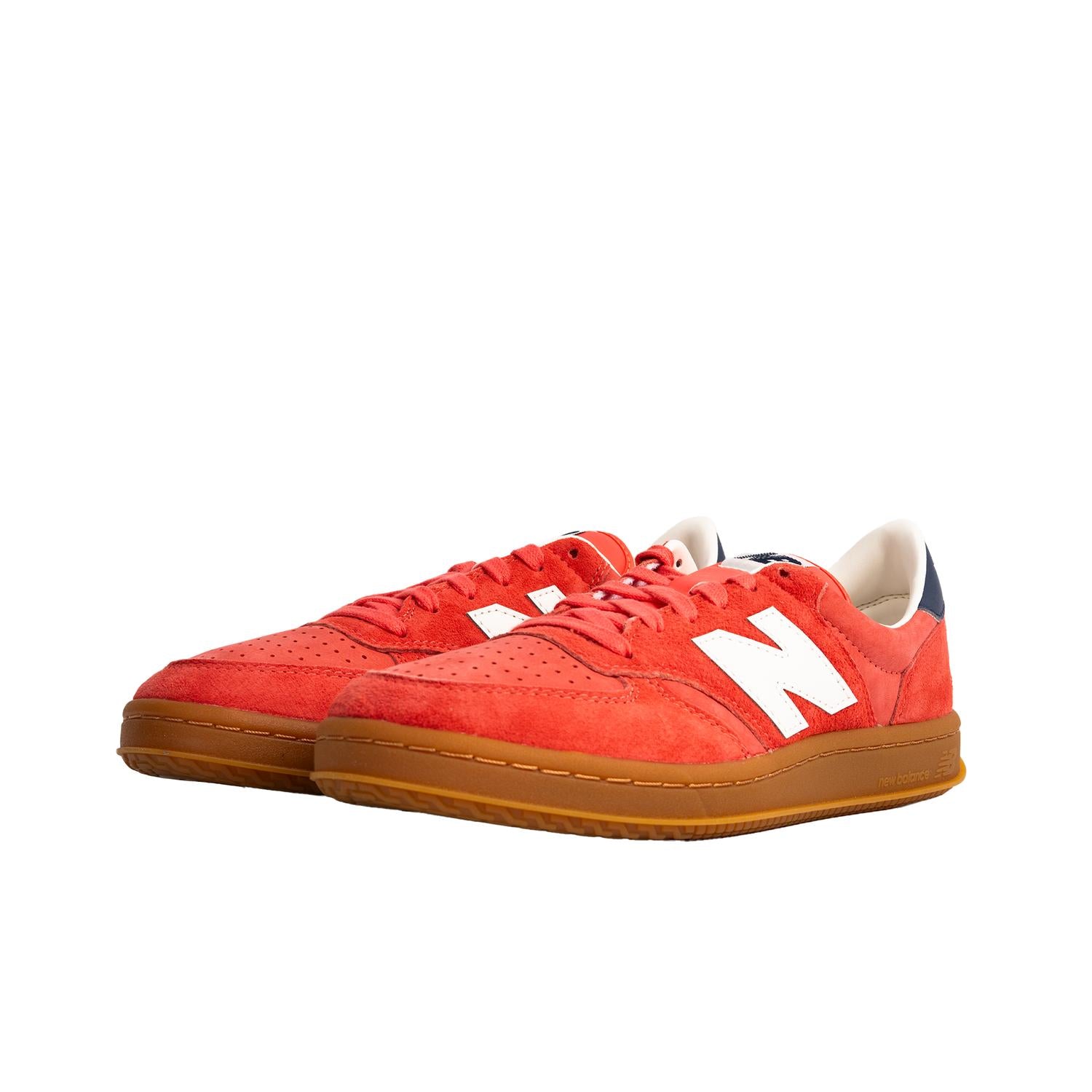 New Balance Men's T500 Sneakers in red blue - men's sneaker - detail view
