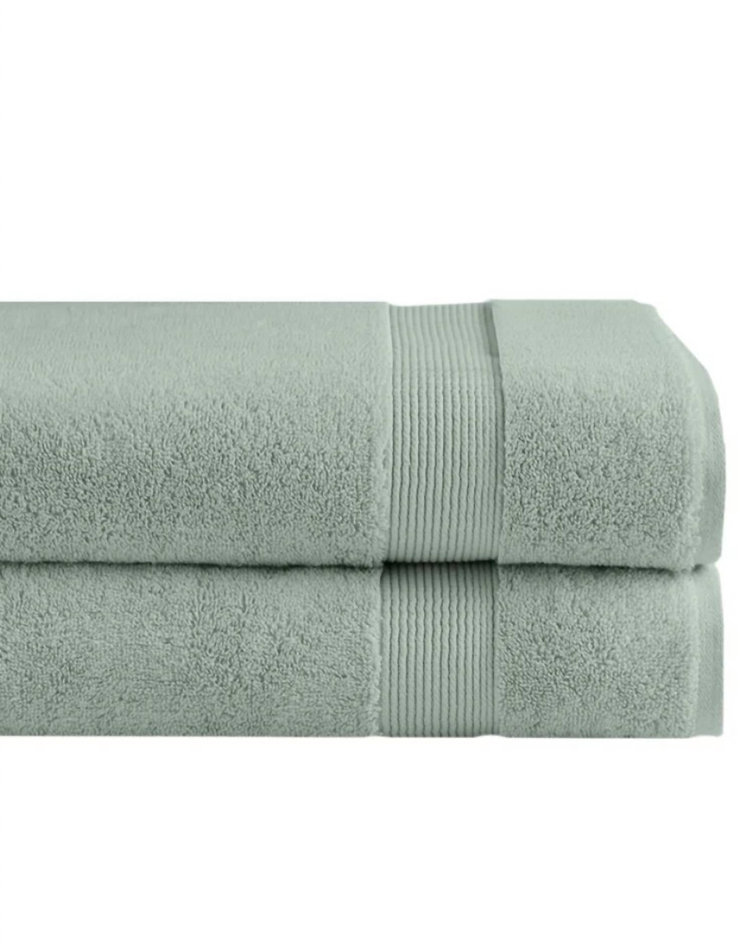 Under the Canopy Classic Organic 2-piece Bath Sheet Set in lichen - item - detail view