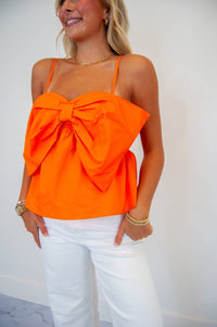 Timing - Front Bow Coquette Top