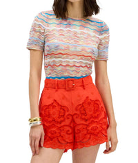 Allison New York - Sia Fitted Short Sleeve Top