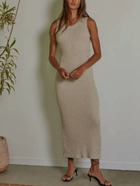 By Together - Women's Knitted Tank Maxi Dress