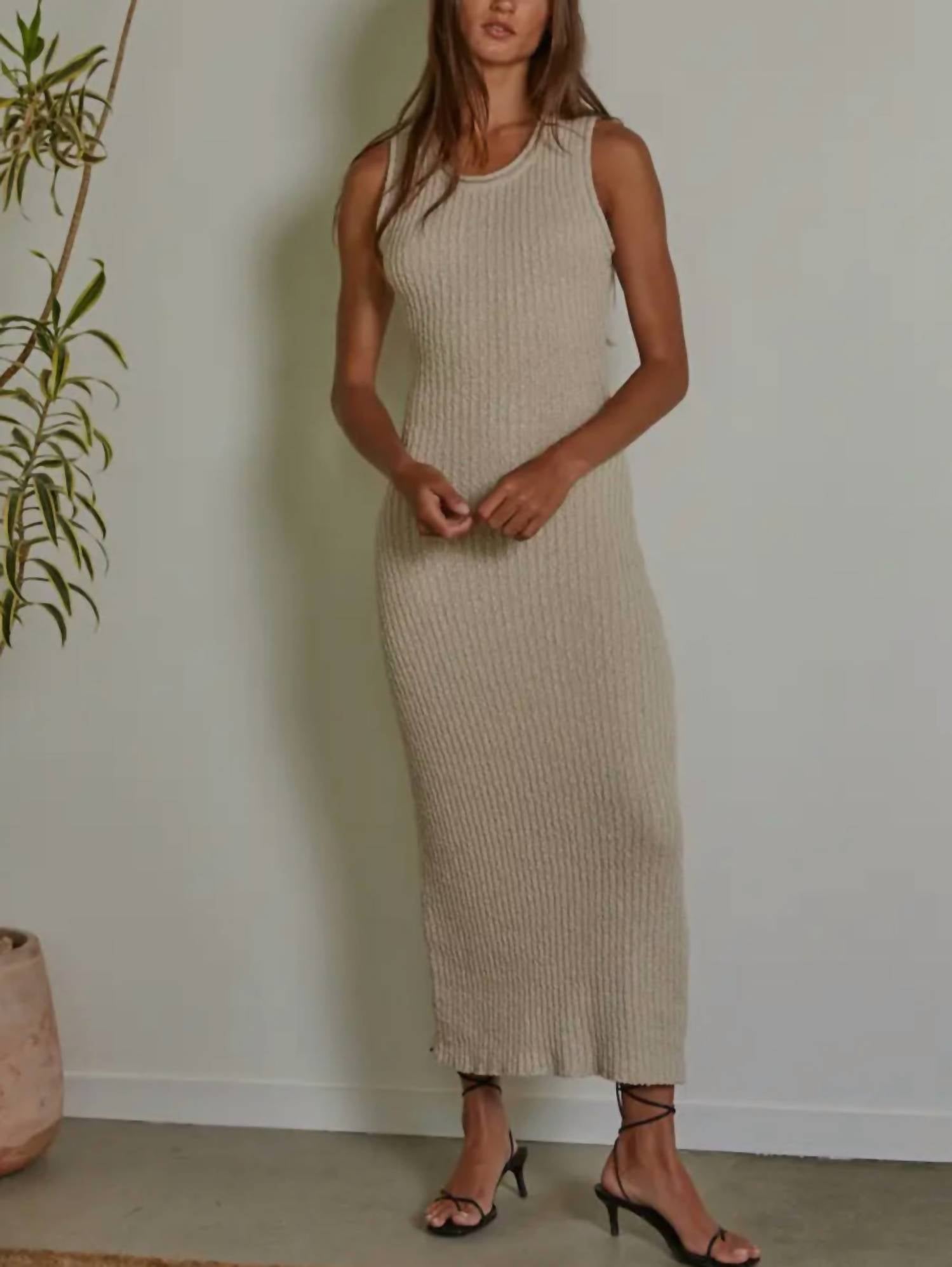 By Together - Women's Knitted Tank Maxi Dress