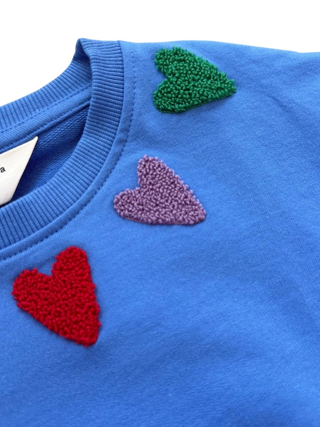 Compania Fantastica - Girl's Colorful Hearts Sweatshirt