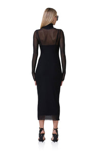 Afrm - Shailene Mesh Midi Dress