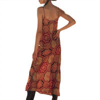 THE GREAT. Women's The Savannah Dress in patchwork print - women's dress - detail view