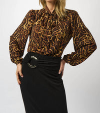 Joseph Ribkoff - Animal Print Straight Top