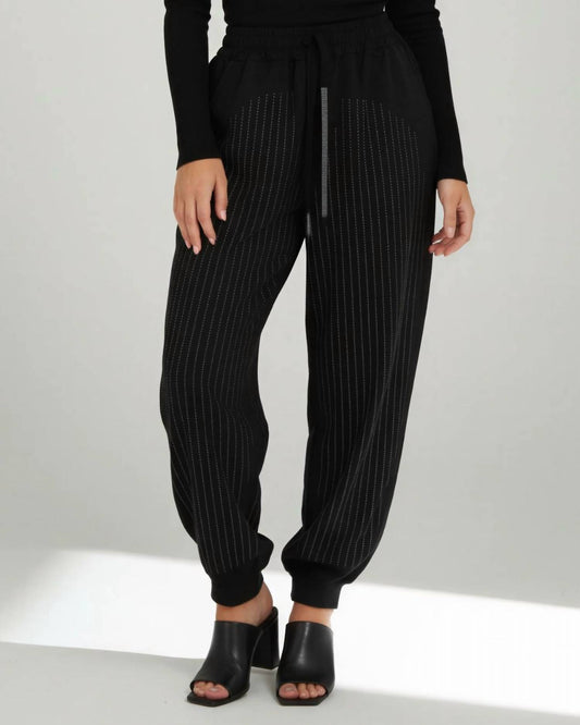 Andree By Unit - Knit Pants With Rhinestones