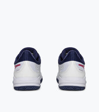 diadora Women's Trofeo 2 All Ground Pickleball Shoe in white blueprint pink yarrow - women's shoe - alternate view