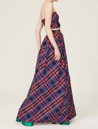 SACHIN & BABI Ava Maxi Skirt in party plaid - women's skirt - alternate view