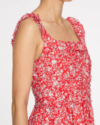 Sea - Lucille Liberty Print Pleated Midi Dress