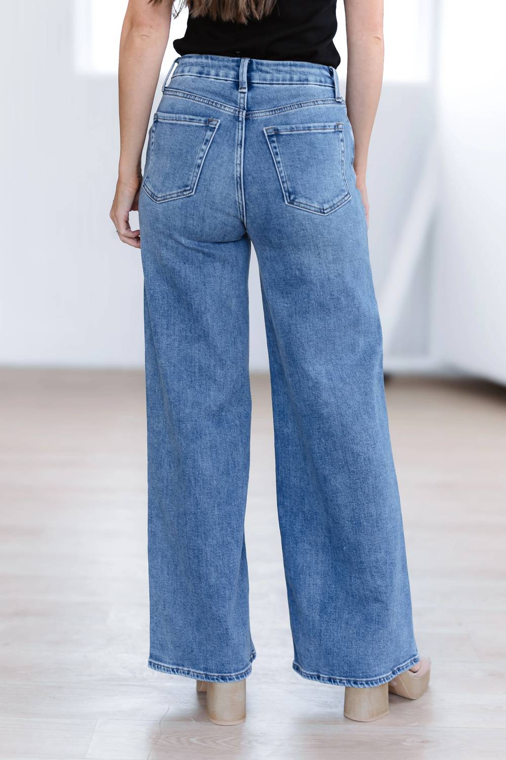 Just Panmaco Inc. - Eli High Rise Palazzo Wide Leg Jeans