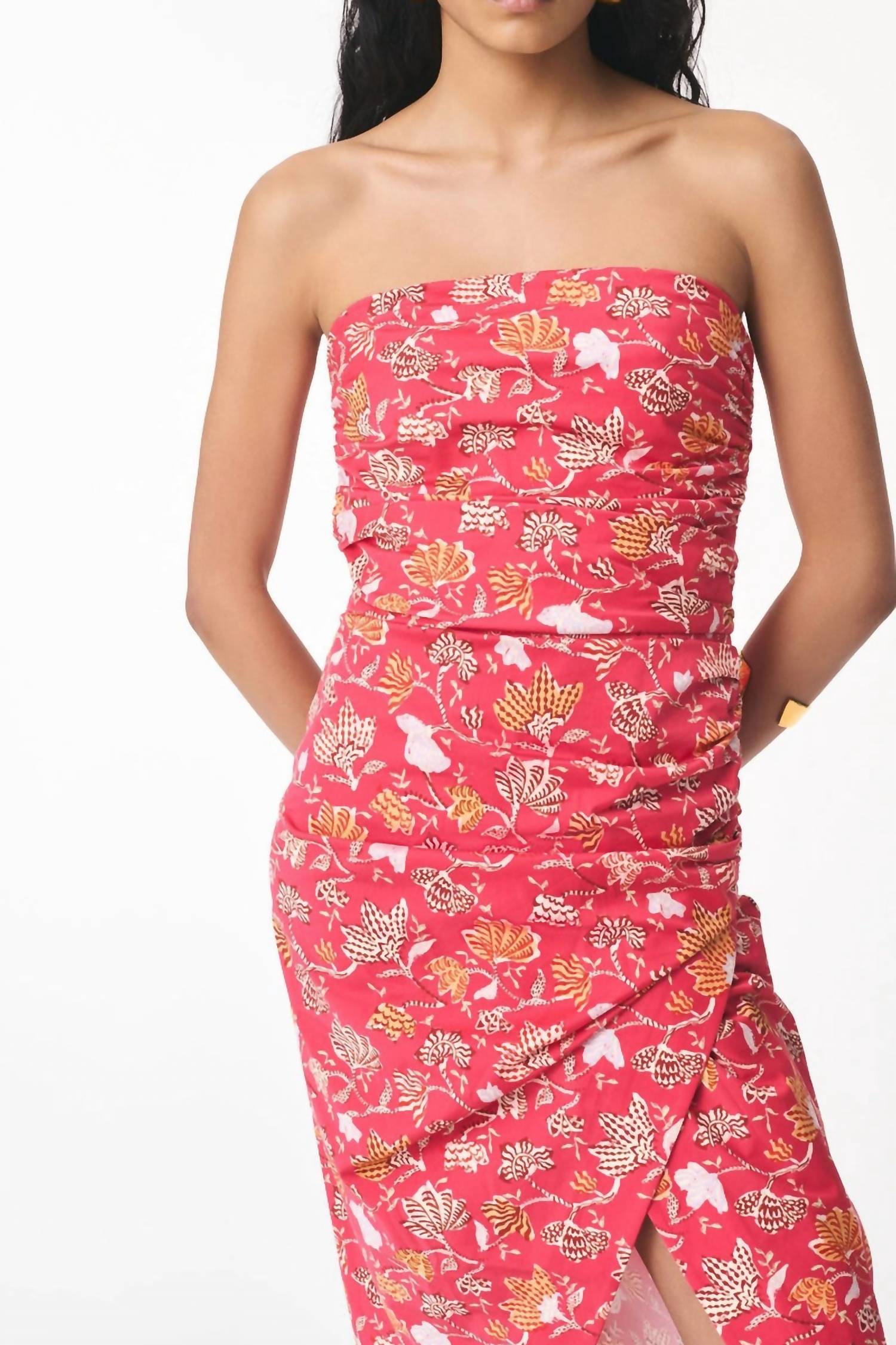 Vanessabruno - Cleopatre Strapless Midi Dress