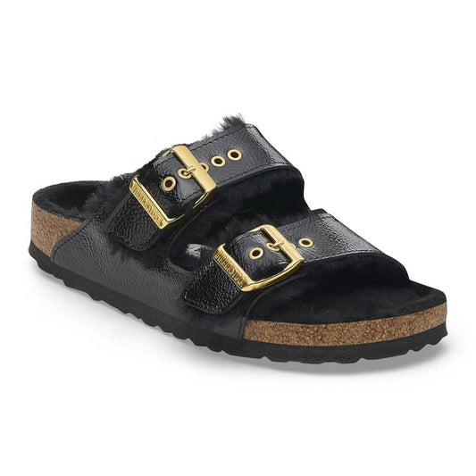 Birkenstock - Women's Arizona Shearling Patent Sandal