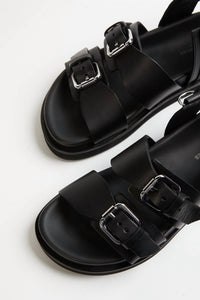 WEDGE SANDALS WITH ANKLE TIE