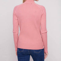 Charlie B - Ribbed Knit Mock Neck Sweater