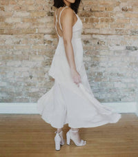 Strut & Bolt - Asymmetric hem criss cross dress