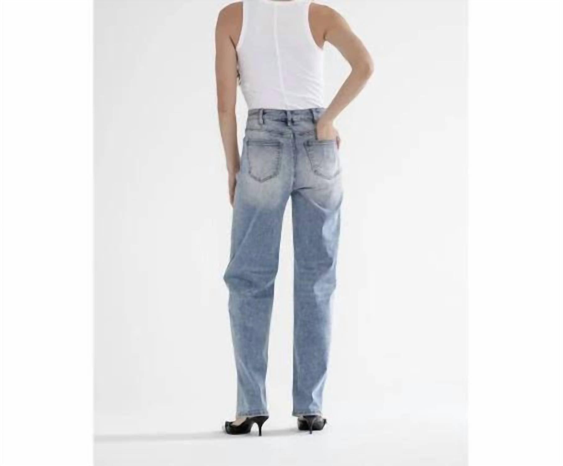 Mica Denim - Straight Leg Loose Fit Jeans