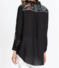 Johnny Was - Zodiac Oversized Shirt Tunic Top