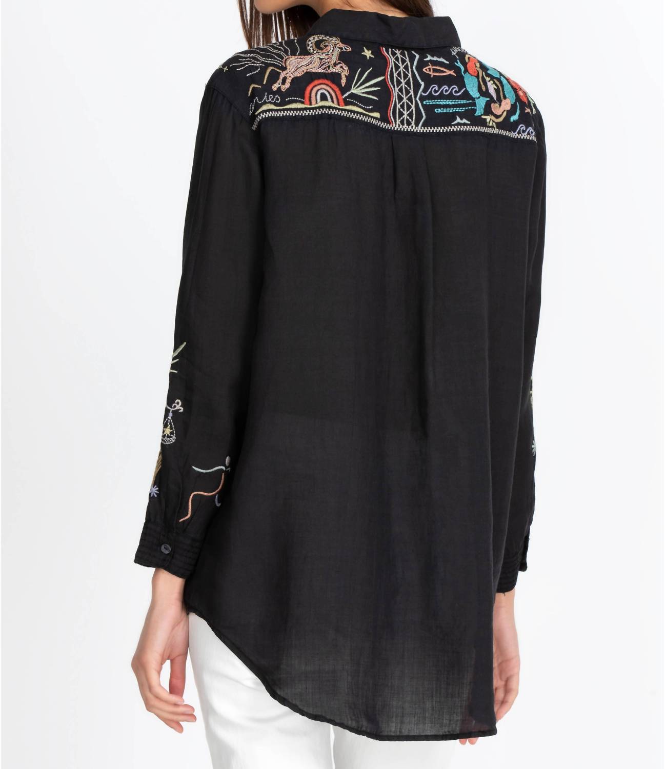 Johnny Was - Zodiac Oversized Shirt Tunic Top