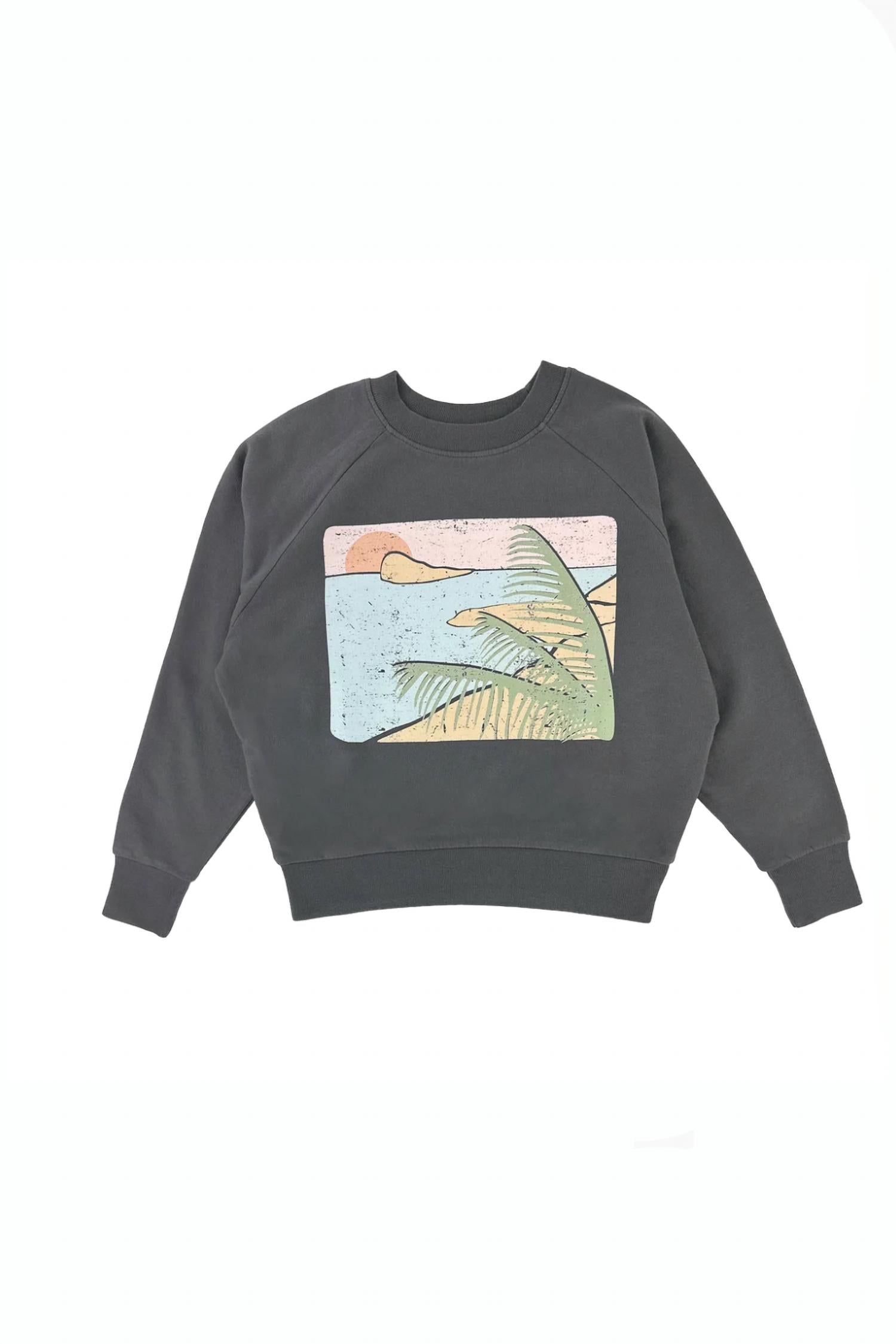 Tiny Whales - Kids Girls Crew Neck Sweatshirt