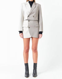 Endless Rose - Cropped Colorblock Blazer