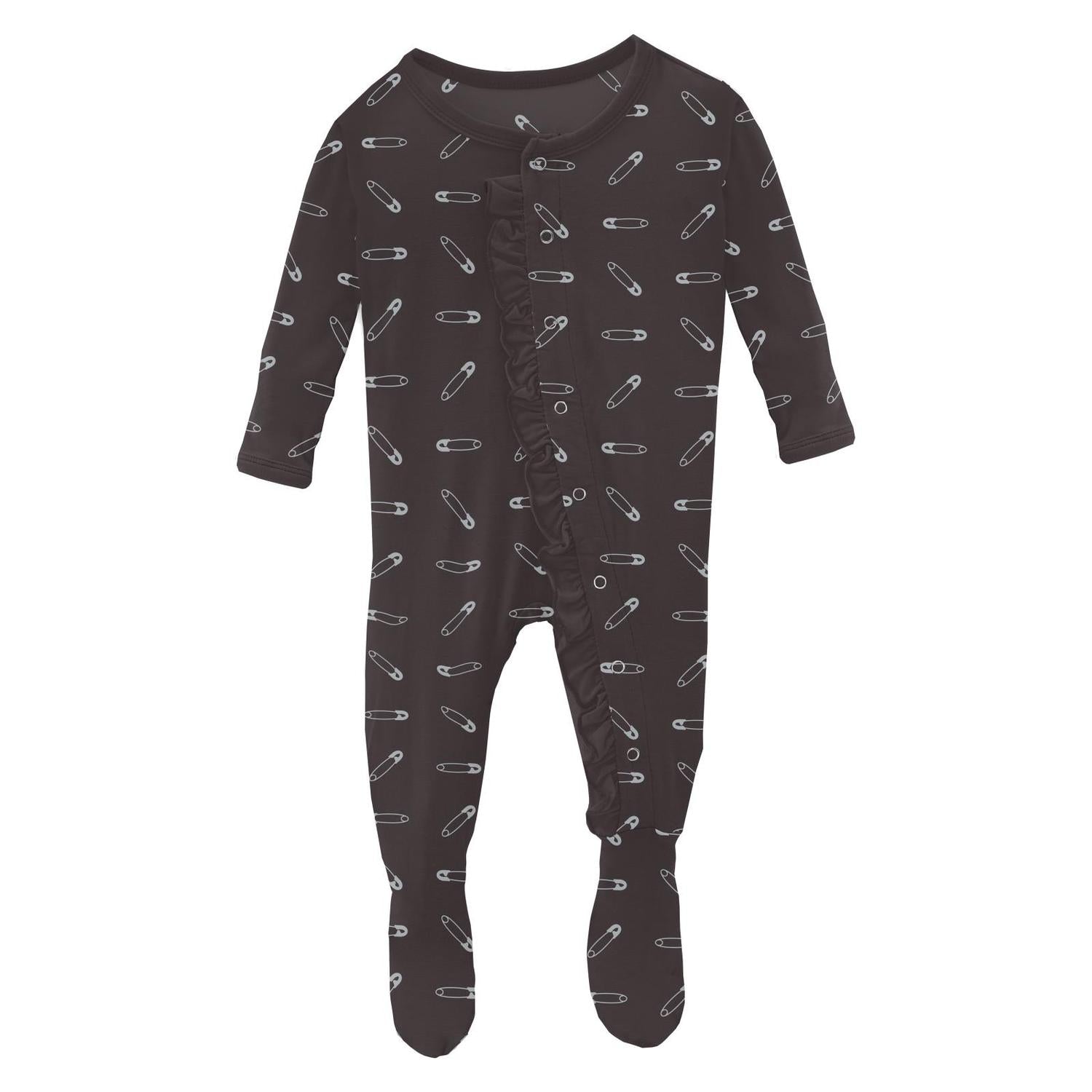 Kickee - Kids' Ruffle Footie with Snaps
