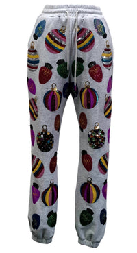 Queen Of Sparkles - Women's Scattered Multi Ornament & Light Jogger