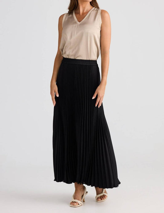 Brave + True - Alias Pleated Maxi Skirt