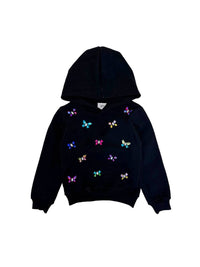 Lola + The Boys - Girls Gem Butterfly Hoodie