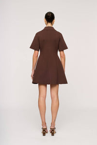 Clea - Sorrel Knit Mini Shirt Dress