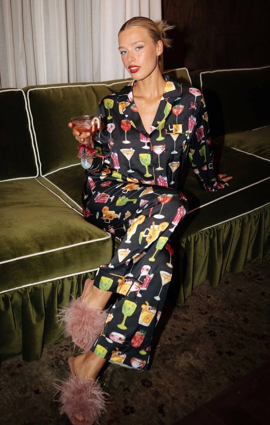 Show Me Your Mumu - Classic Holiday Cocktails Pajama Set